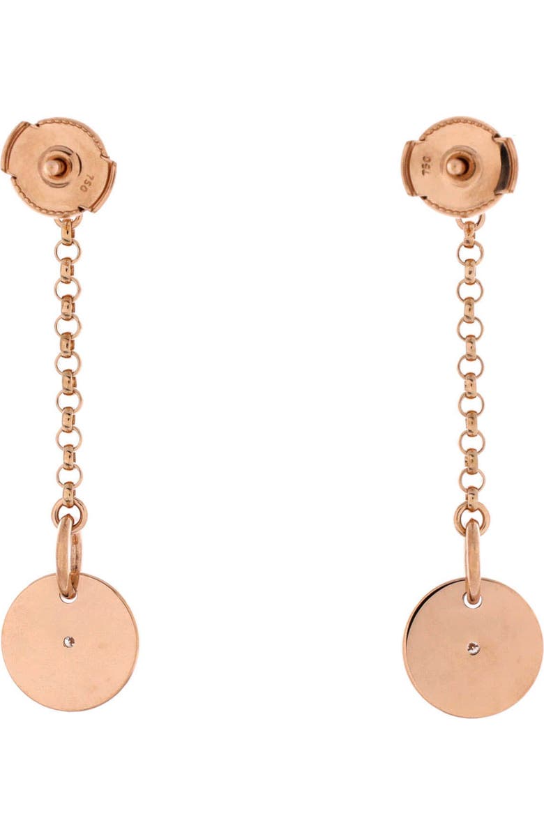 Pre-Owned Hermes Gambade Clou de Selle Earrings 18K Rose Gold with Diamonds, Alternate, color, Rose Gold