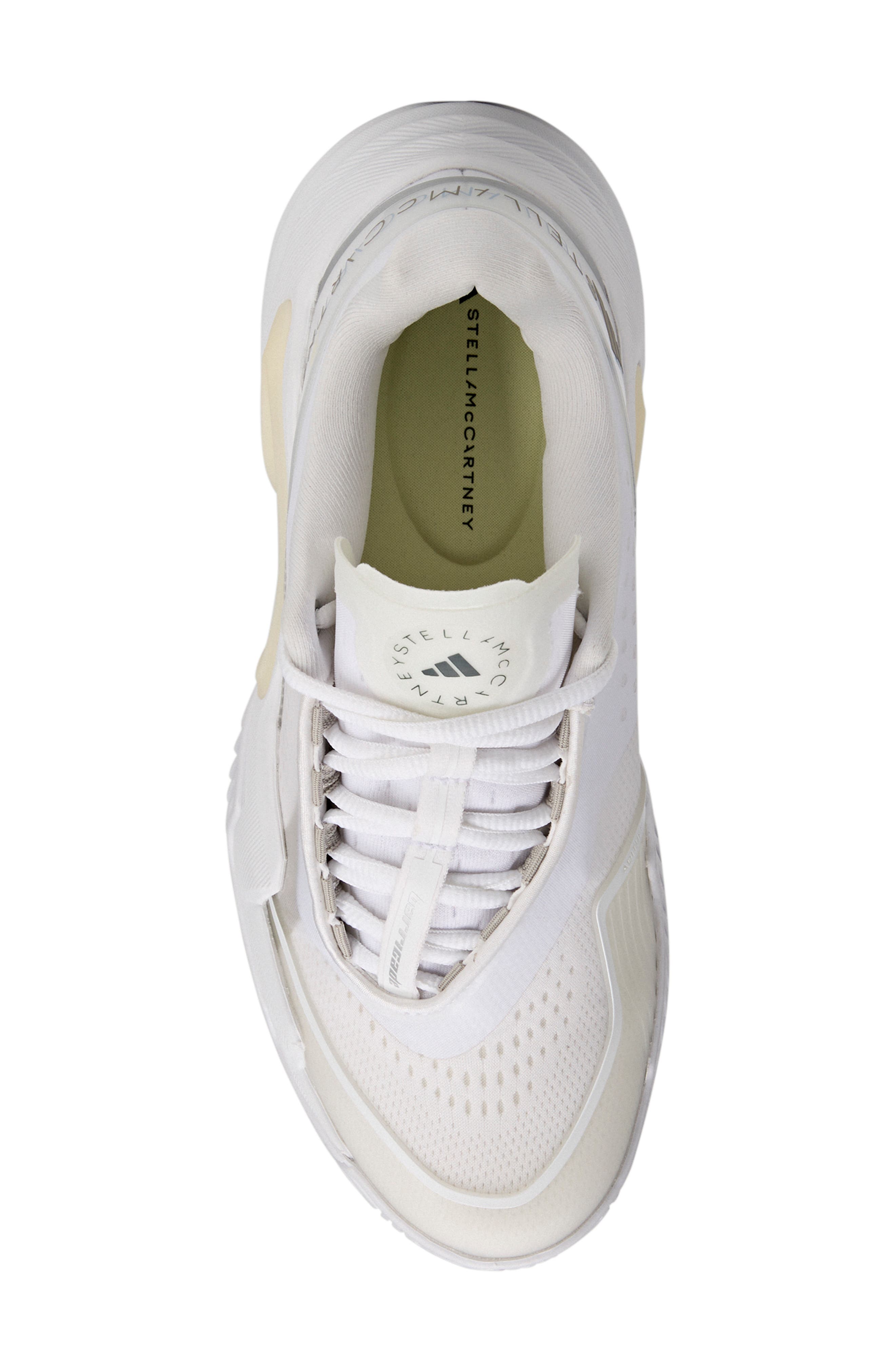adidas by Stella McCartney Barricade Tennis Sneaker, Alternate, color, White/ Almond Milk/ Grey