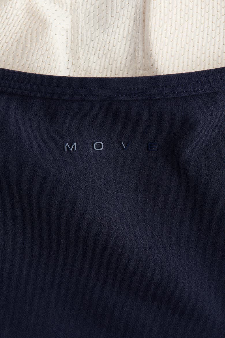 Integral-bra Sports Top With Softmove, Alternate, color, Navy blue