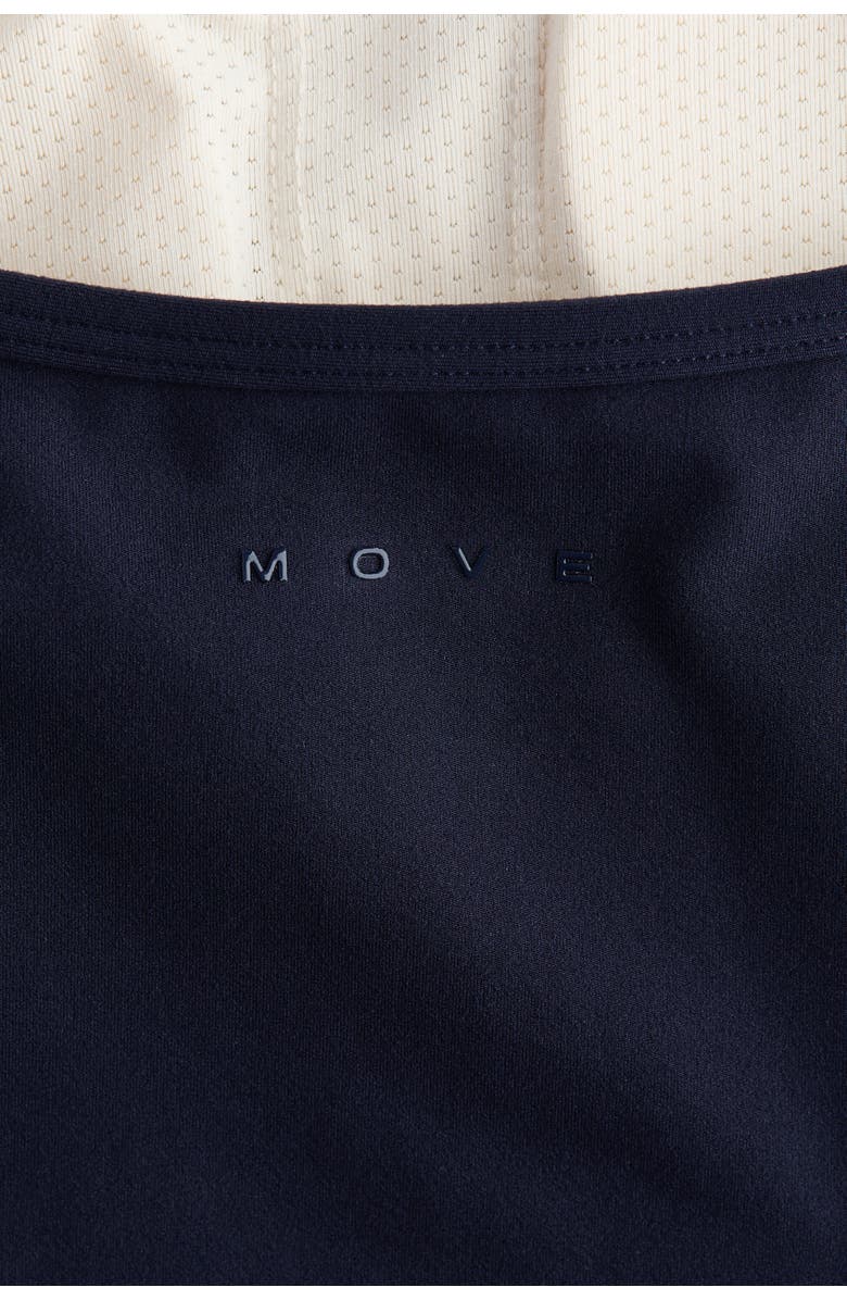 H&M Integral-bra Sports Top With Softmove, Alternate, color, Navy Blue