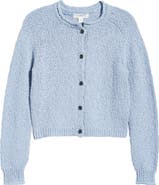 Treasure & Bond Fitted Textured Cotton Cardigan