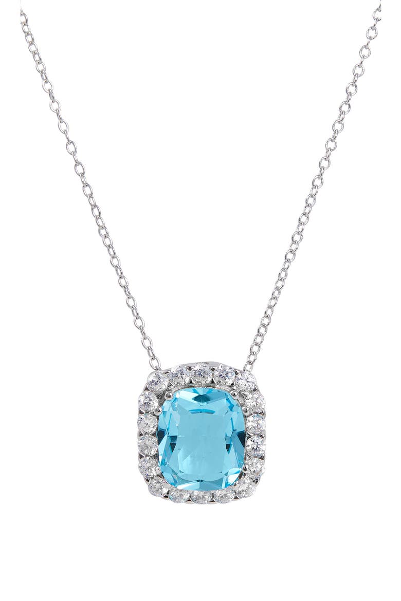 Cushion Pendant Necklace, Main, color, BLUE
