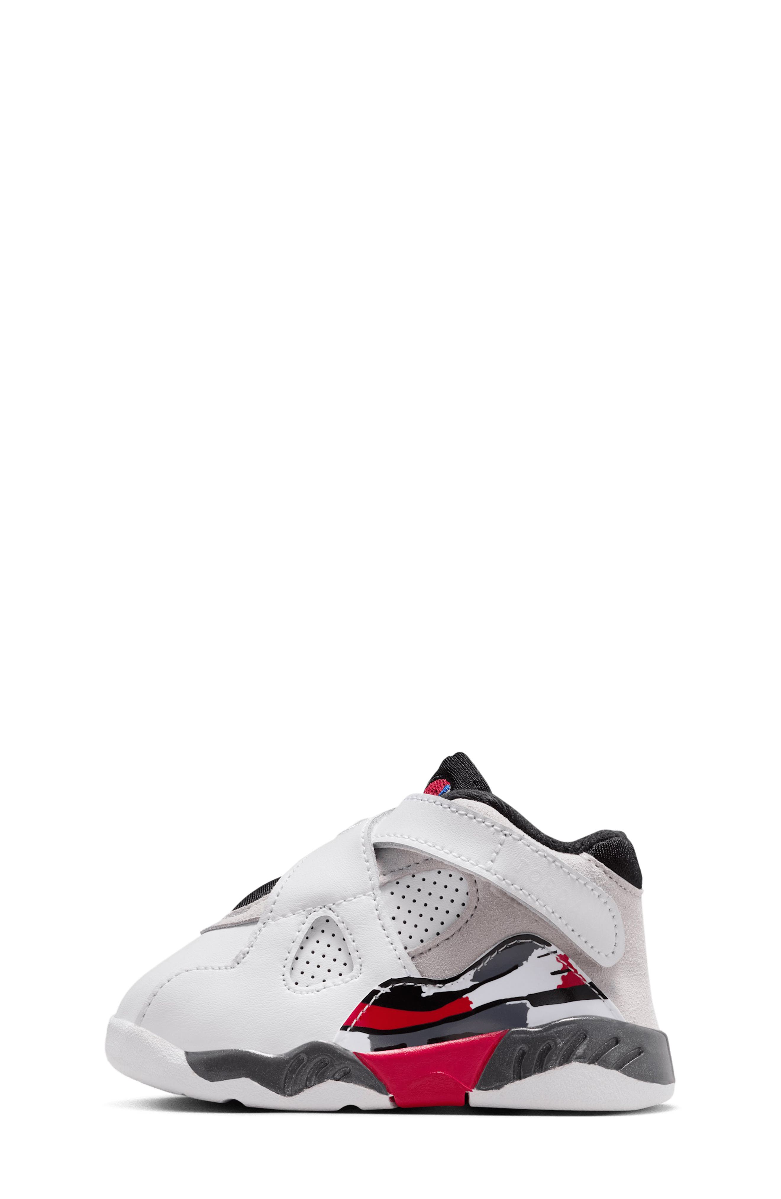 Nike Kids' Jordan 8 Retro Sneaker, Alternate, color, White/ Black