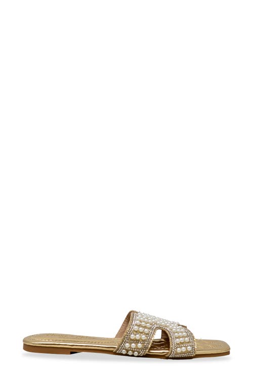 Chase & Chloe Chase And Chloe Tessie Embellished Slide Sandal