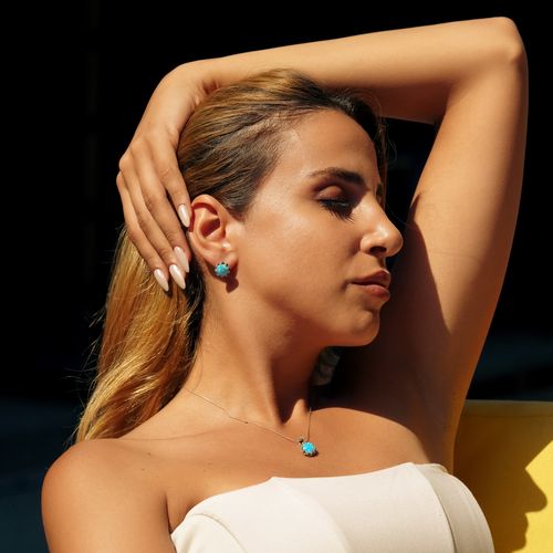 Spero London Round Opal High Quality Sterling Silver Pendant Necklace In Metallic