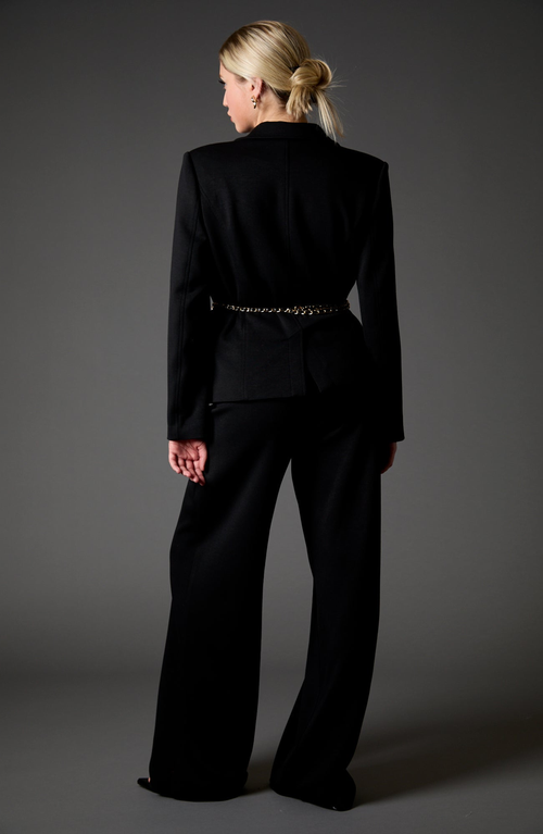 Blue Revival Taylor Belted Blazer In Black