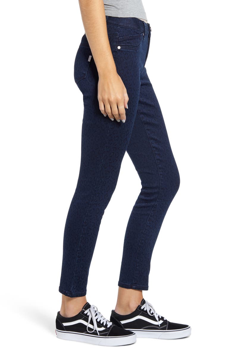 1822 Denim Tonal Leopard Print Skinny Jeans, Alternate, color,