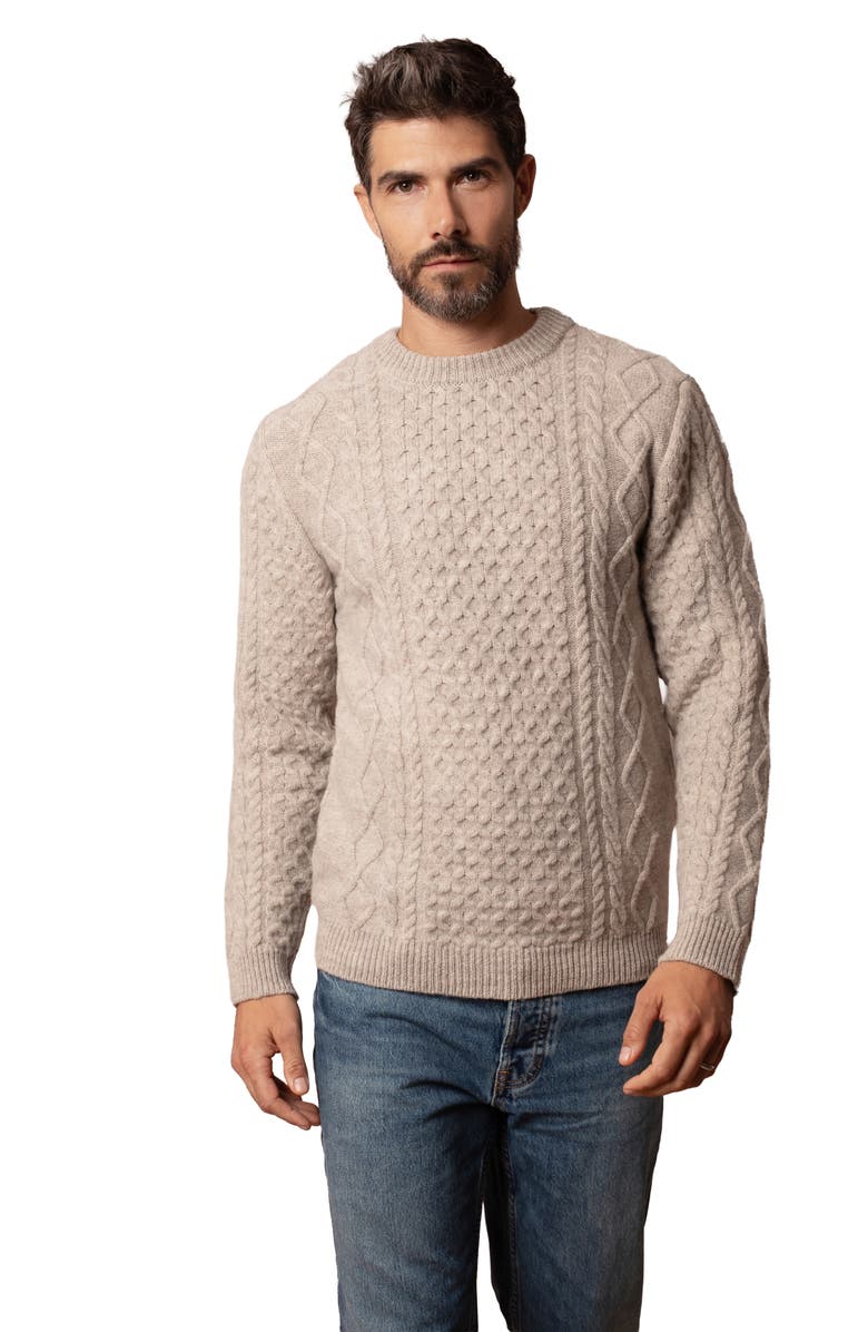 Celtic & Co. Cable Sweater, Main, color, 