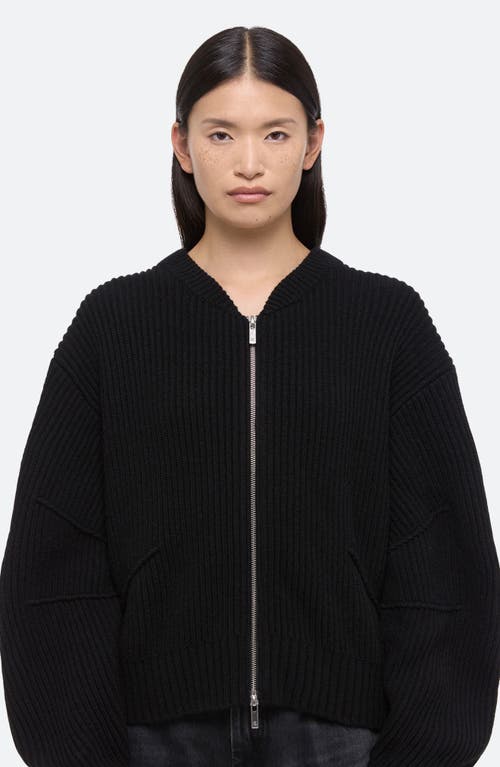 Helmut Lang Layered Bomber Jacket In Black - 001