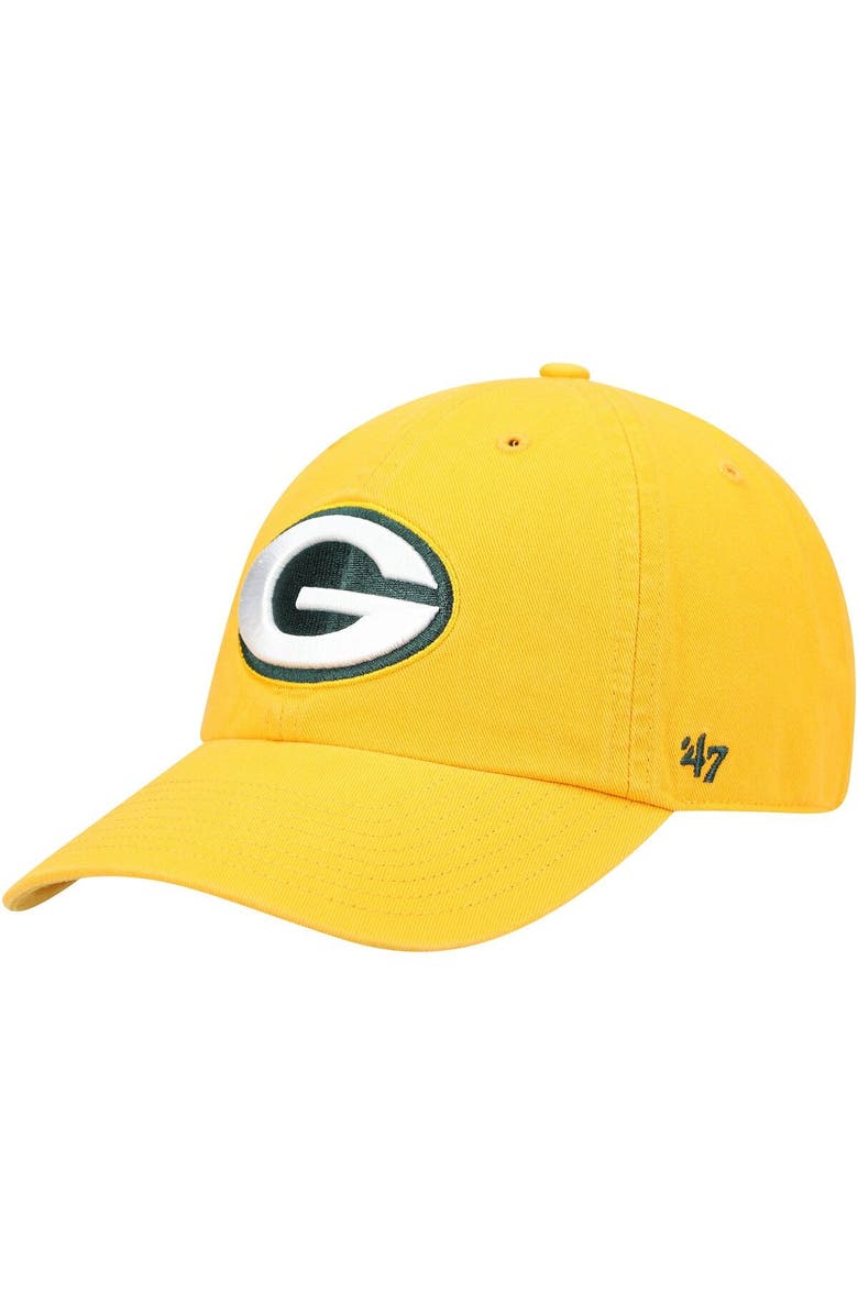 '47 Men's '47 Gold Green Bay Packers Secondary Clean Up Adjustable Hat, Alternate, color, Gold