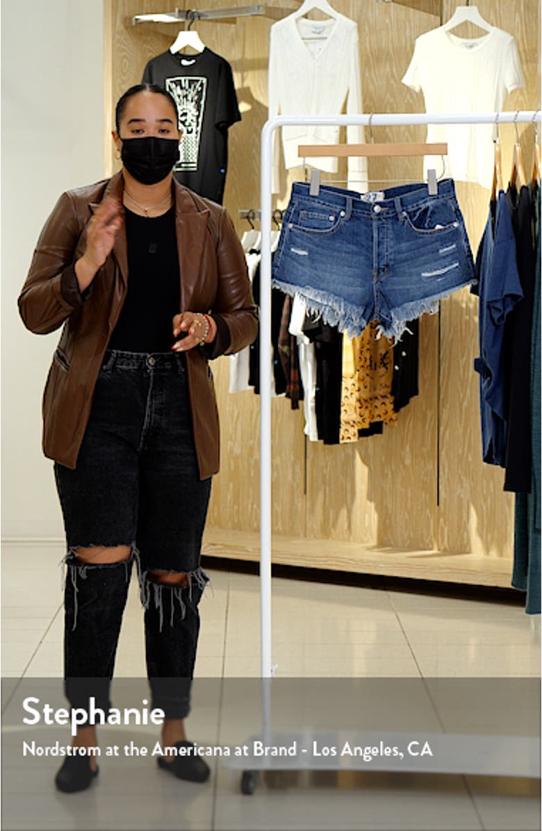 Loving Good Vibes Denim Shorts, sales video thumbnail