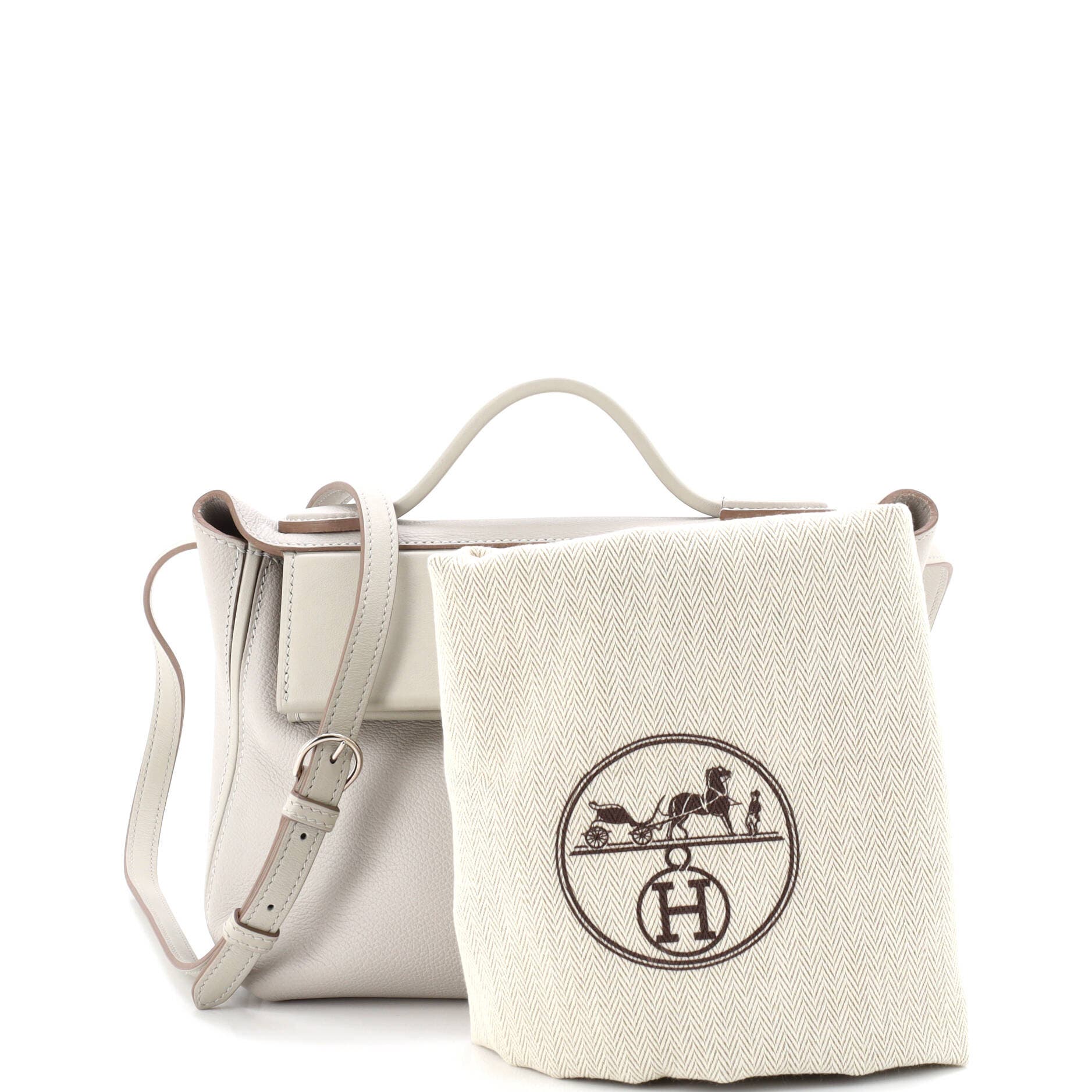 Pre-Owned Hermes 24/24 Bag Evercolor with Swift 21, Alternate, color, Gris Perle