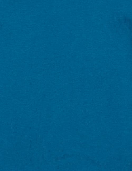 Leveret Kids Long Sleeve T-shirt, 100% Cotton, Solid Colors In Blue