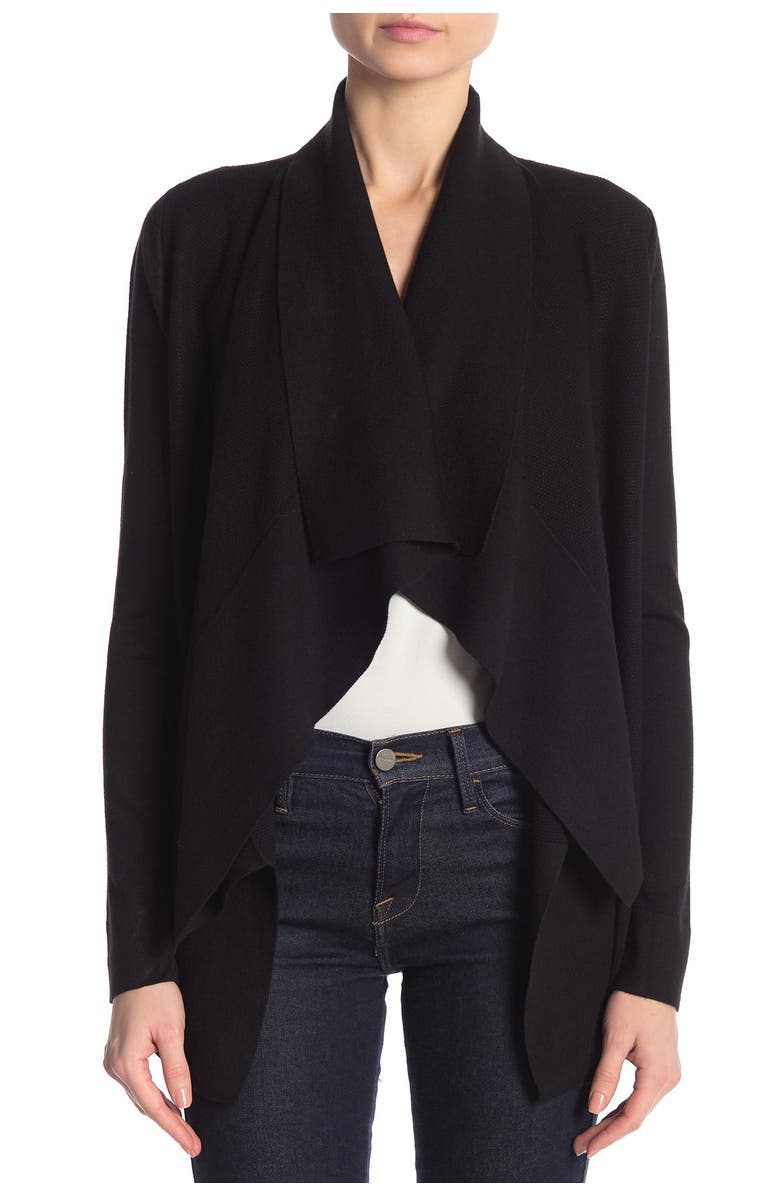 CYRUS Seed Stitch Drape Front Cardigan, Alternate, color, 