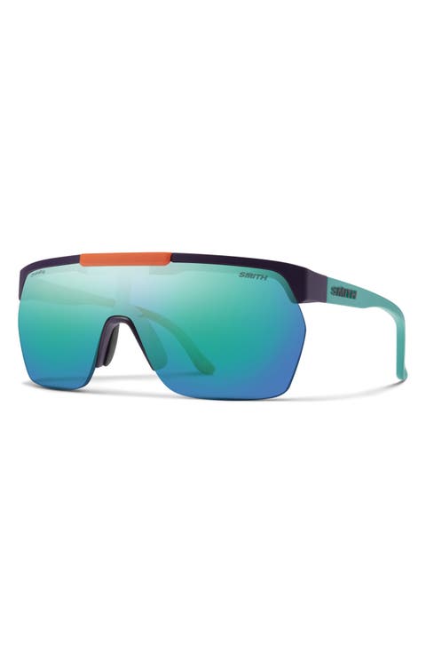 XC 138mm ChromaPop™ Polarized Oversize Shield Sunglasses