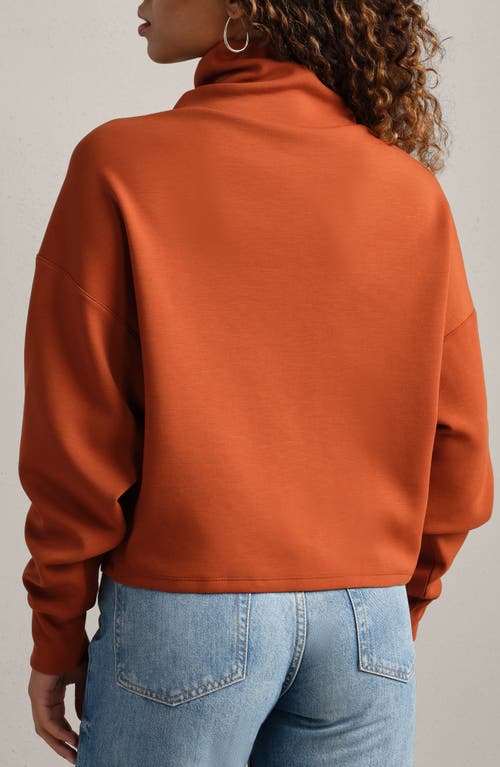 Rhone Dreamglow Mock Neck Top In Orange
