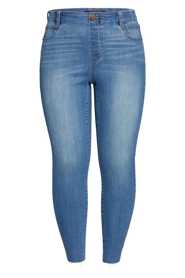 Gia Glider Pull-On Cut Hem Crop Skinny Jeans, Alternate, color, CAPE TOWN
