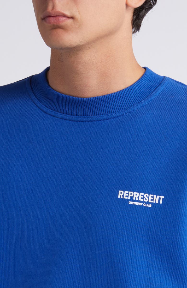 Represent Owners' Club Cotton Logo Graphic Sweatshirt, Alternate, color,