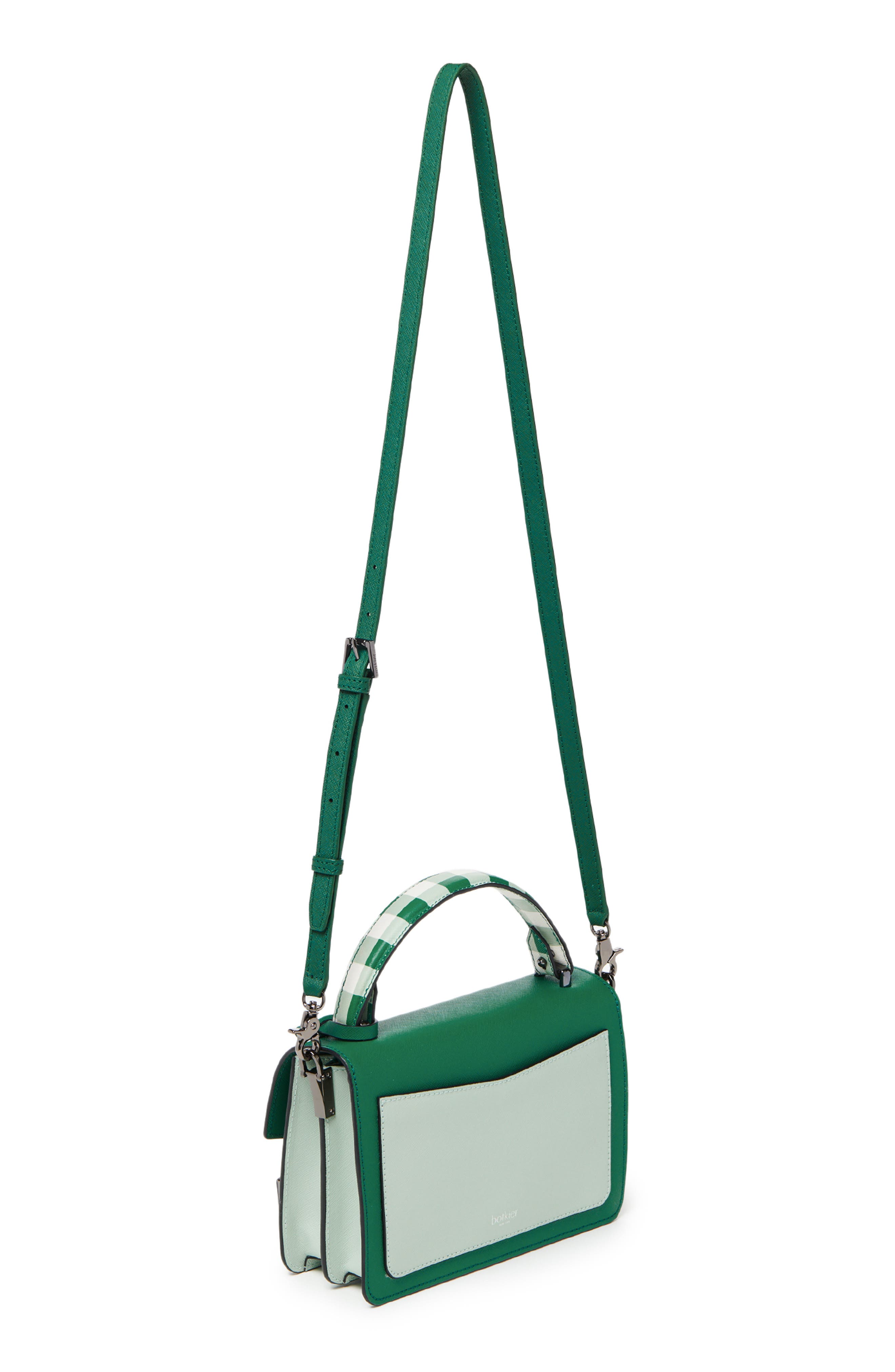 Cobble Hill Leather Crossbody Bag, Alternate, color, IVY GINGHAM