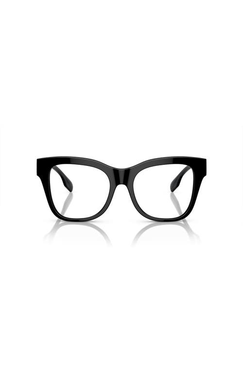 Burberry 52mm Square Optical Glasses In Black