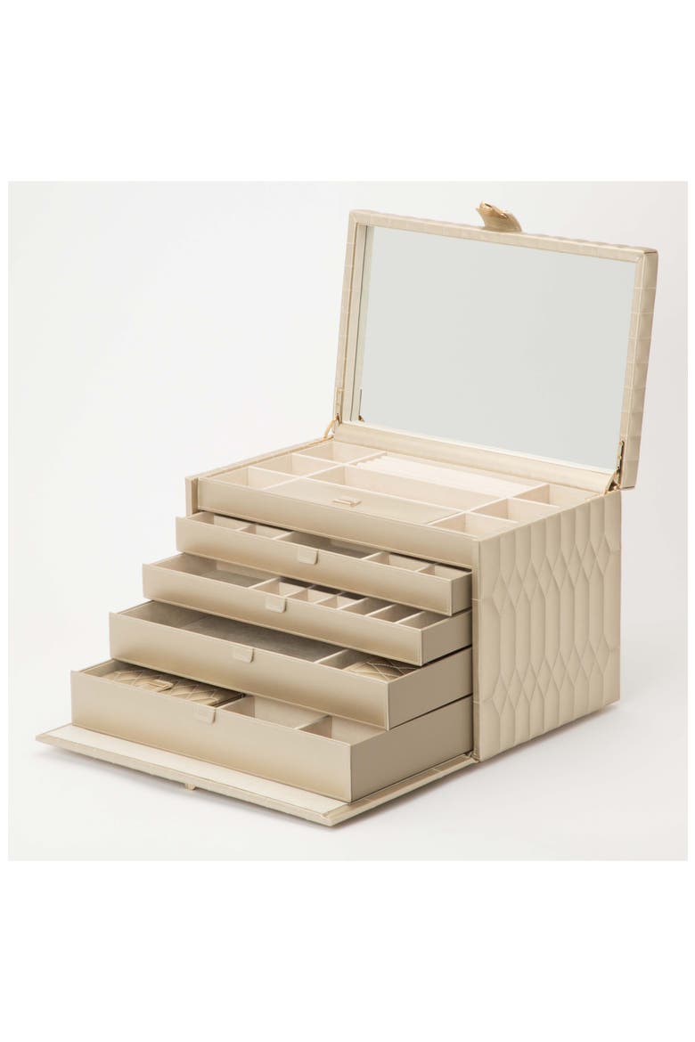Caroline Jewelry Box, Alternate, color, CHAMPAGNE - X-LARGE