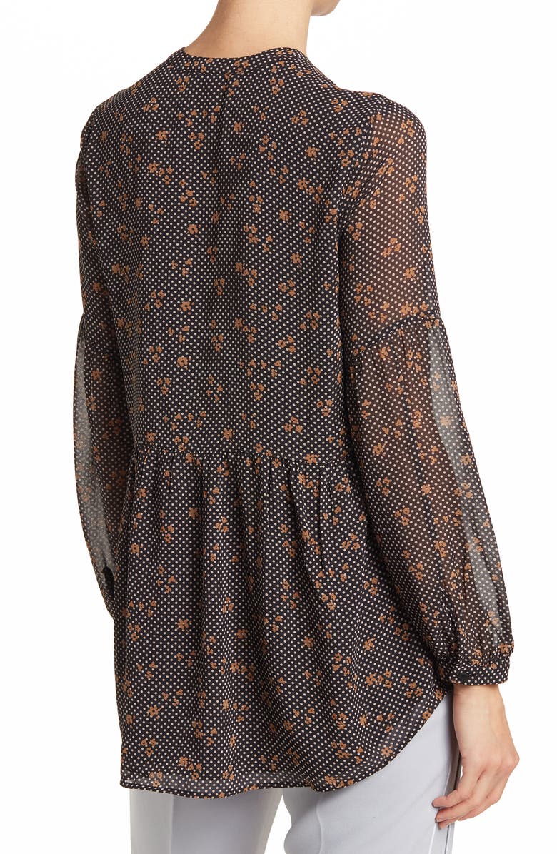 DR2 by Daniel Rainn Daniel Rainn Low Bow Peplum Back Top, Alternate, color, J320 Black