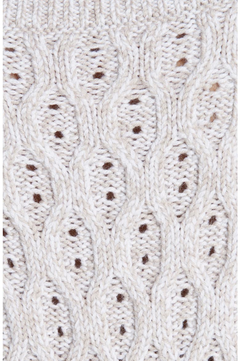 Ulla Fringe Wool Sweater, Alternate, color, IVORY/ OATMEAL