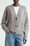 Johnstons of Elgin Relaxed Fit Belted Donegal Cashmere Cardigan