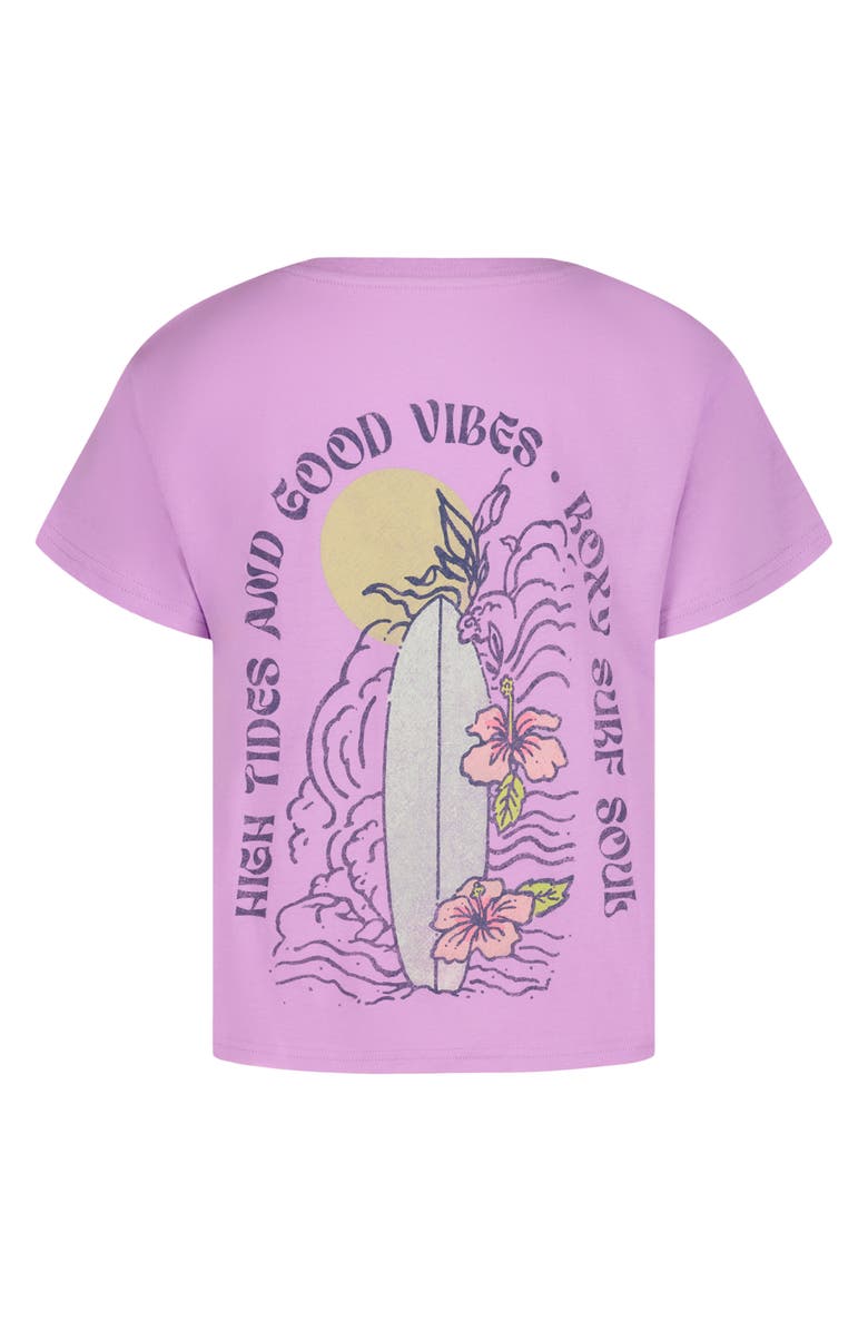 Roxy Kids' Board Biscus Cotton Graphic T-Shirt, Alternate, color,