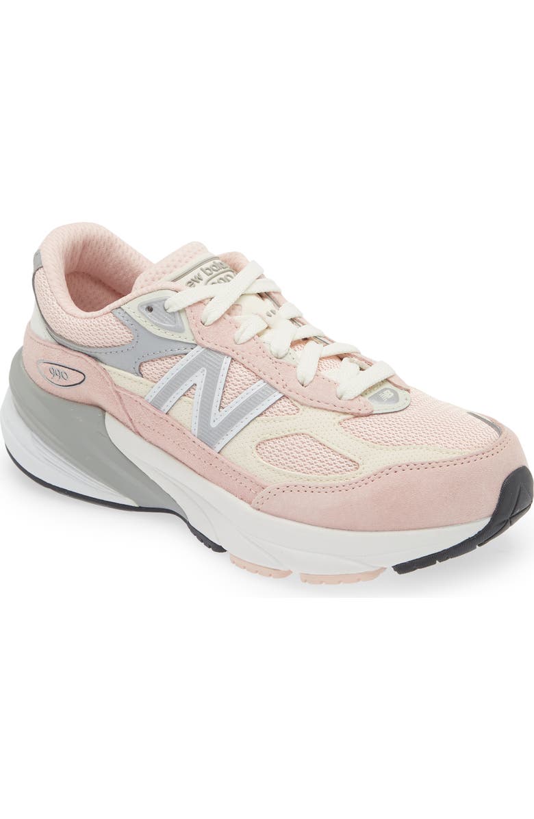 New Balance Kids' 990 v6 Sneaker, Main, color, Pink Haze/ White