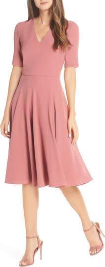 loft tie puff sleeve midi dress in black Maria Puff Sleeve Midi Dress - Black
