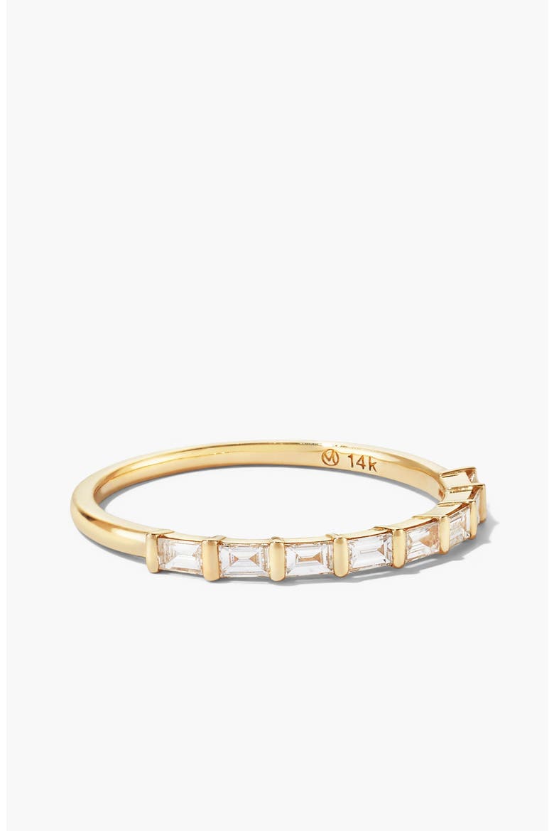 Baguette Diamond Half Eternity Band, Alternate, color, 14k Yellow Gold