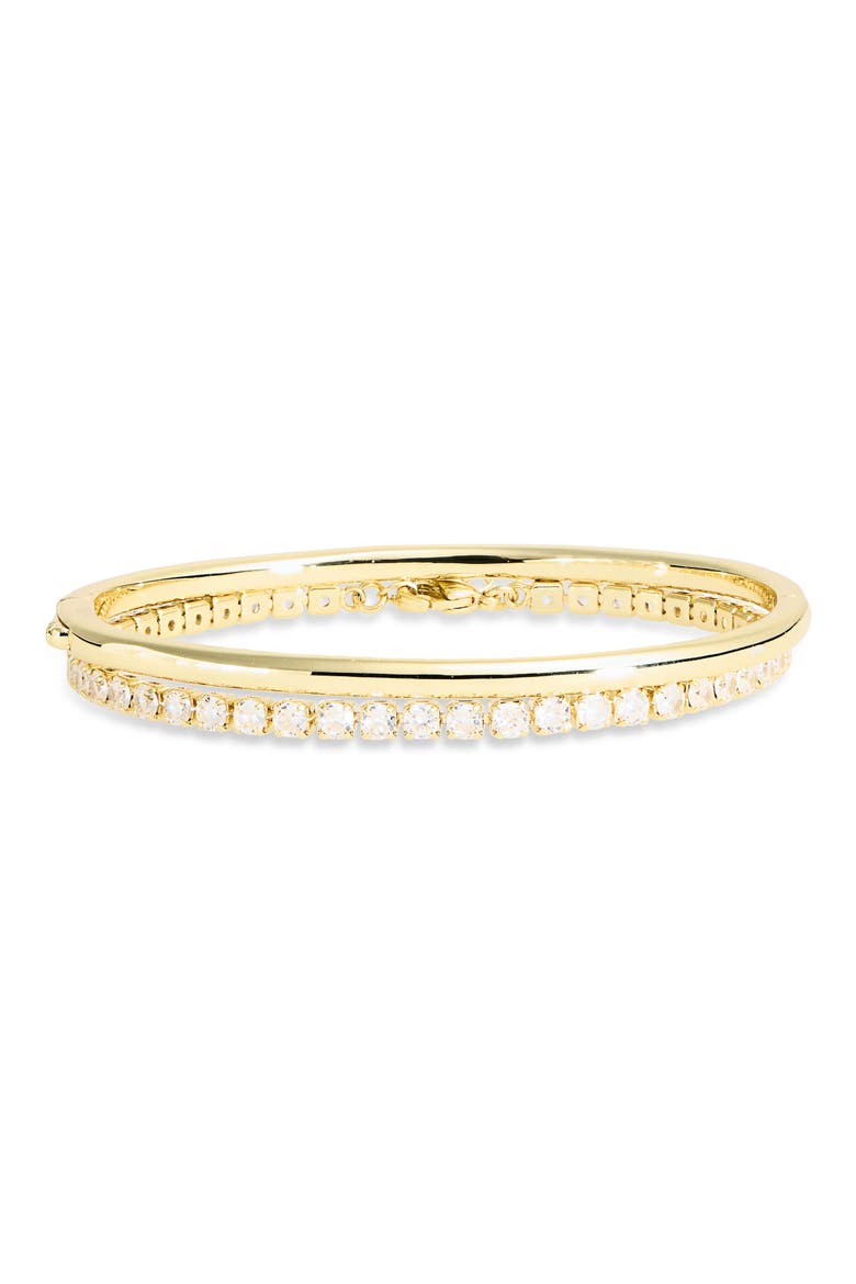 Set of 2 Tennis & Bangle Bracelets, Main, color, GOLD