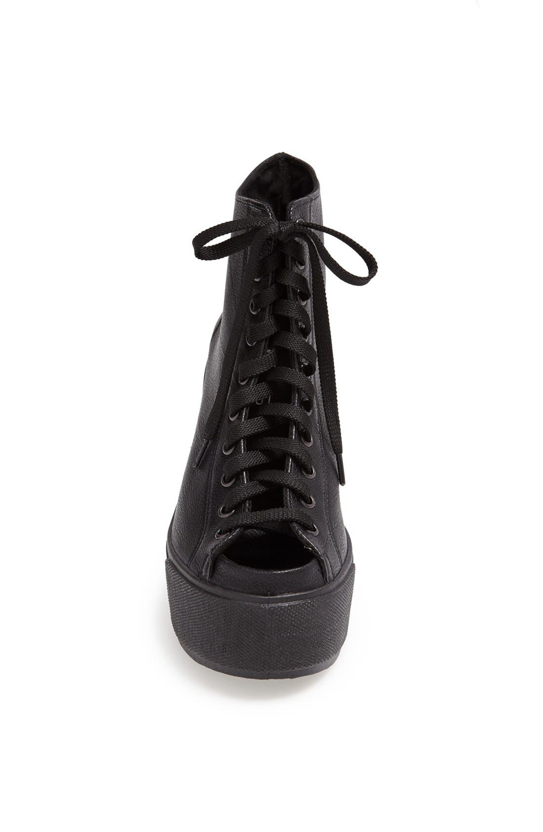 'Atom' Platform Boot, Alternate, color, BLACK