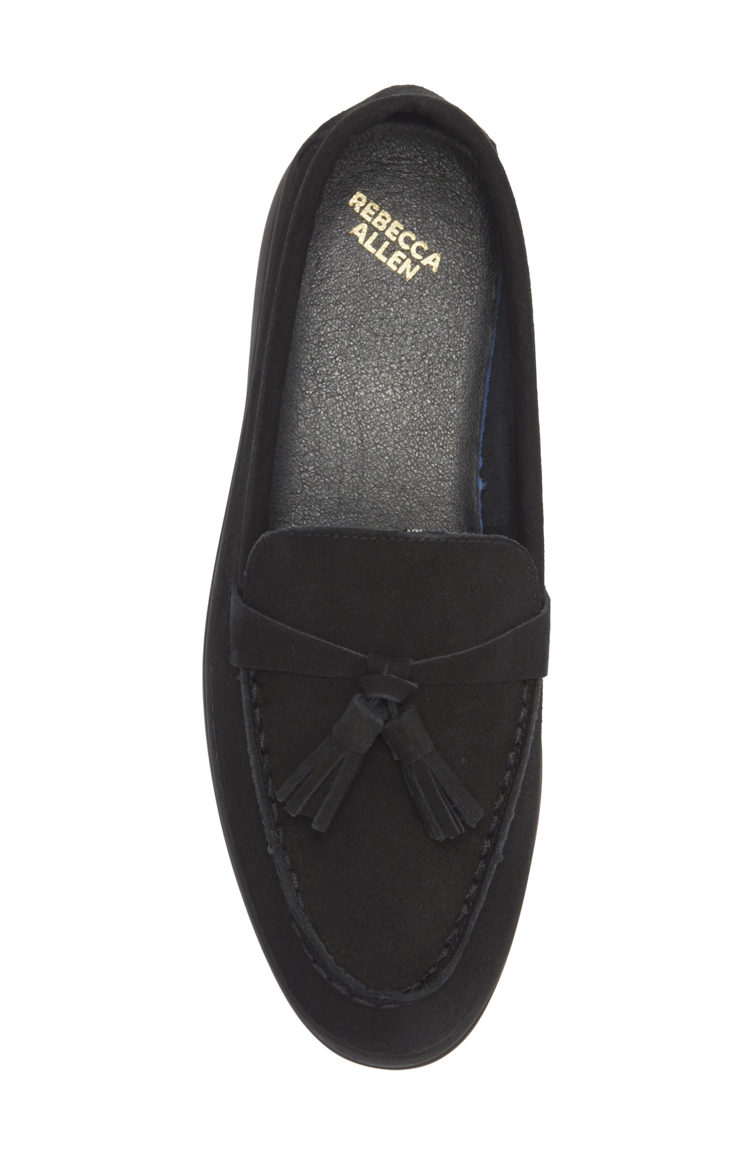 Rebecca Allen Canopy Tassel Loafer, Alternate, color, Black