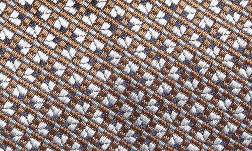 David Donahue Neat Silk Tie In Multi