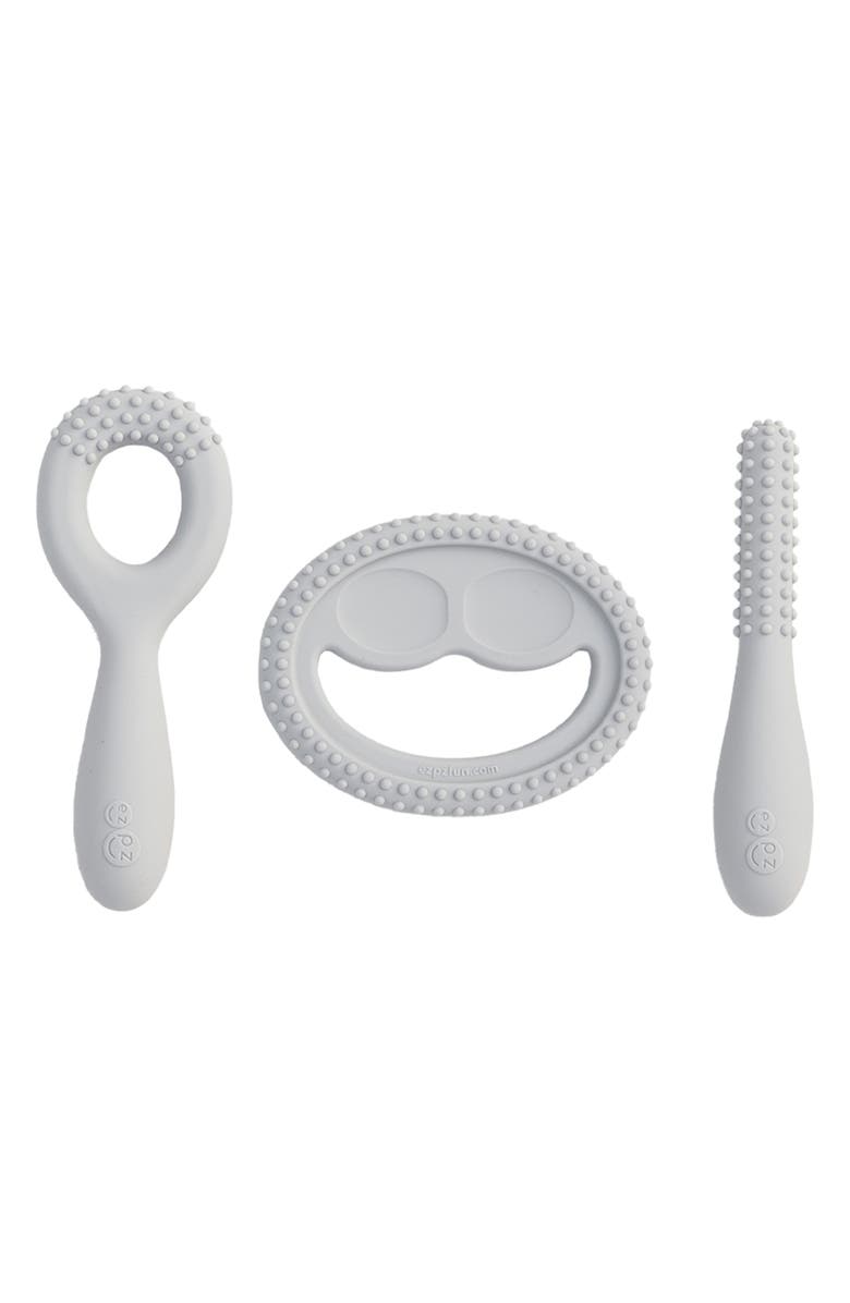 ezpz Oral Development Tools Set, Main, color, Pewter