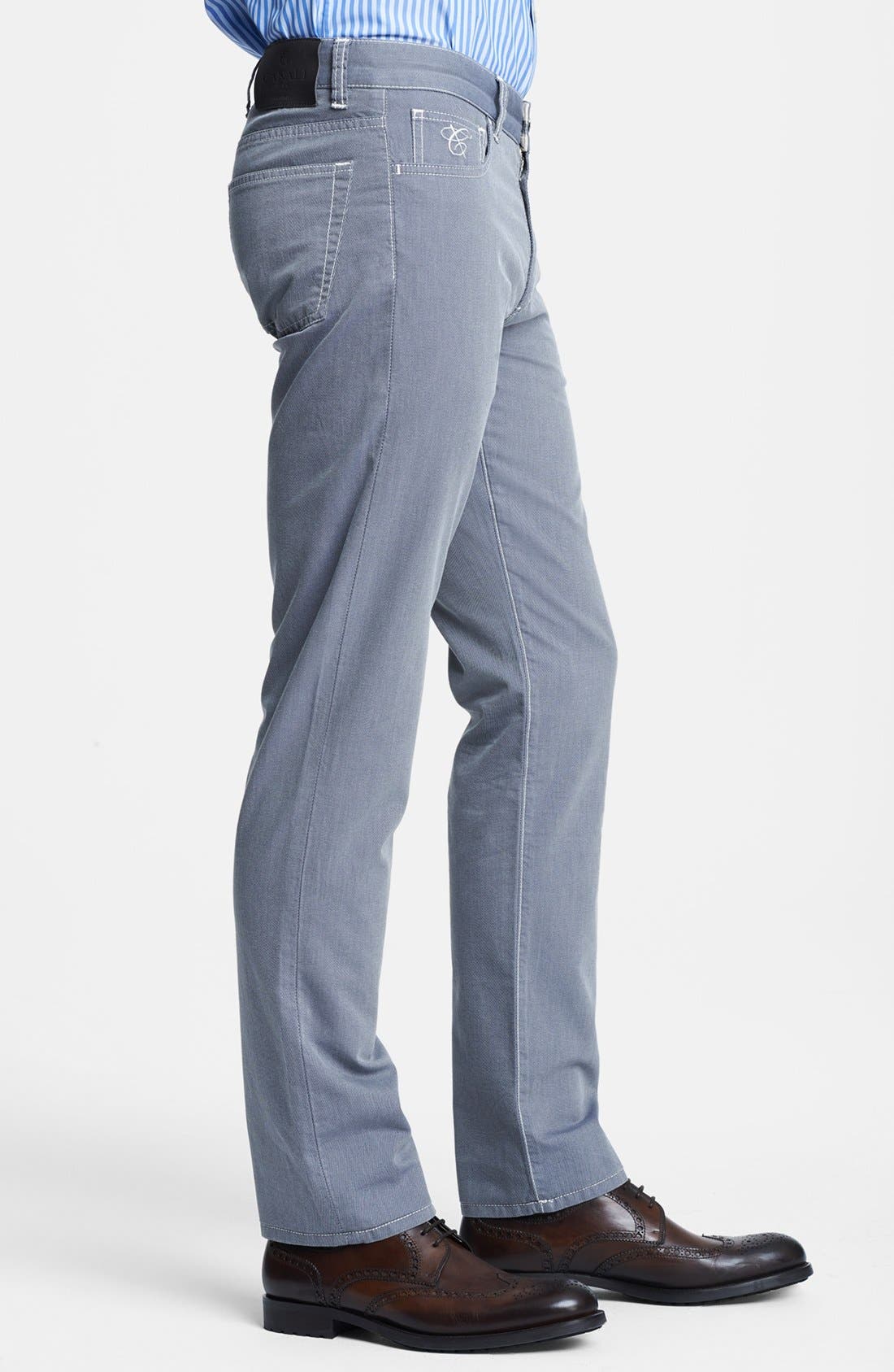 Canali Five Pocket Twill Italian Pants (Men) | Nordstrom