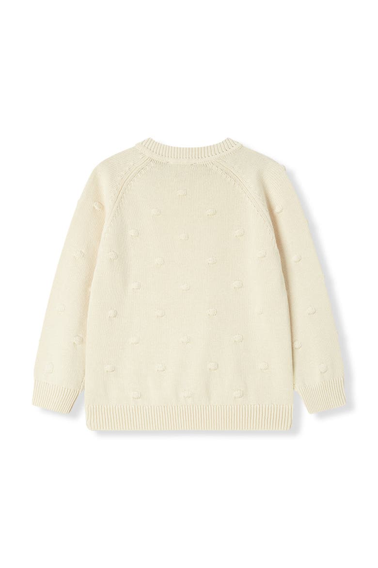 Knit Popcorn Sweater, Alternate, color, Snow