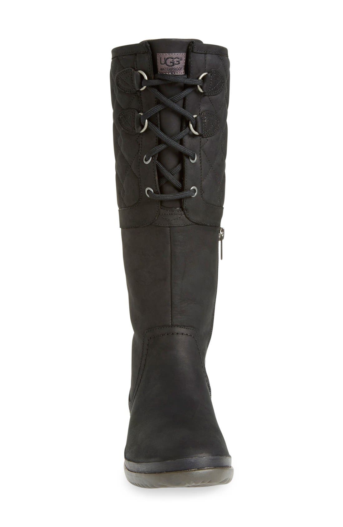 UGG<sup>®</sup> Elsa Quilted Waterproof Boot, Alternate, color, 