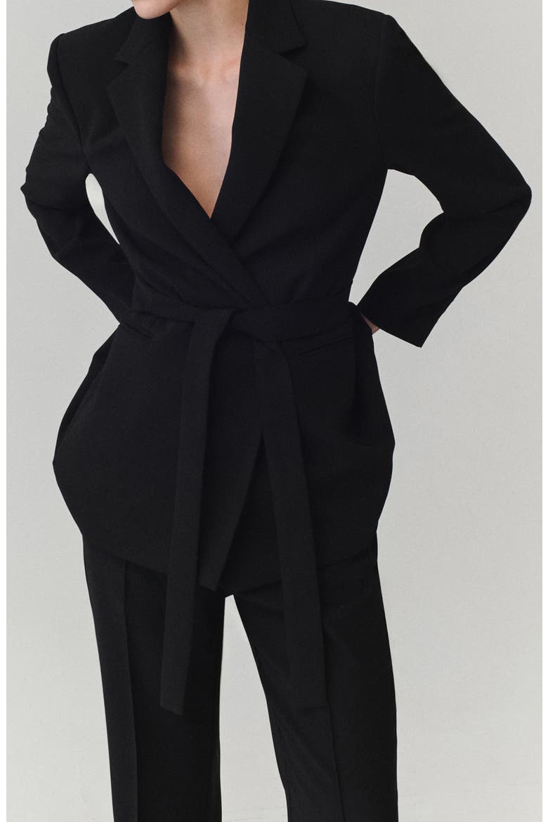 Seamed Flare Pants, Alternate, color, BLACK