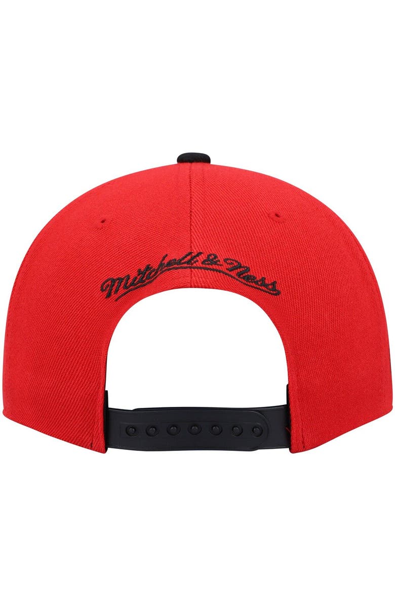 Mitchell & Ness Men's Mitchell & Ness Red/Black Toronto Raptors Hardwood Classics Snapback Hat, Alternate, color, 