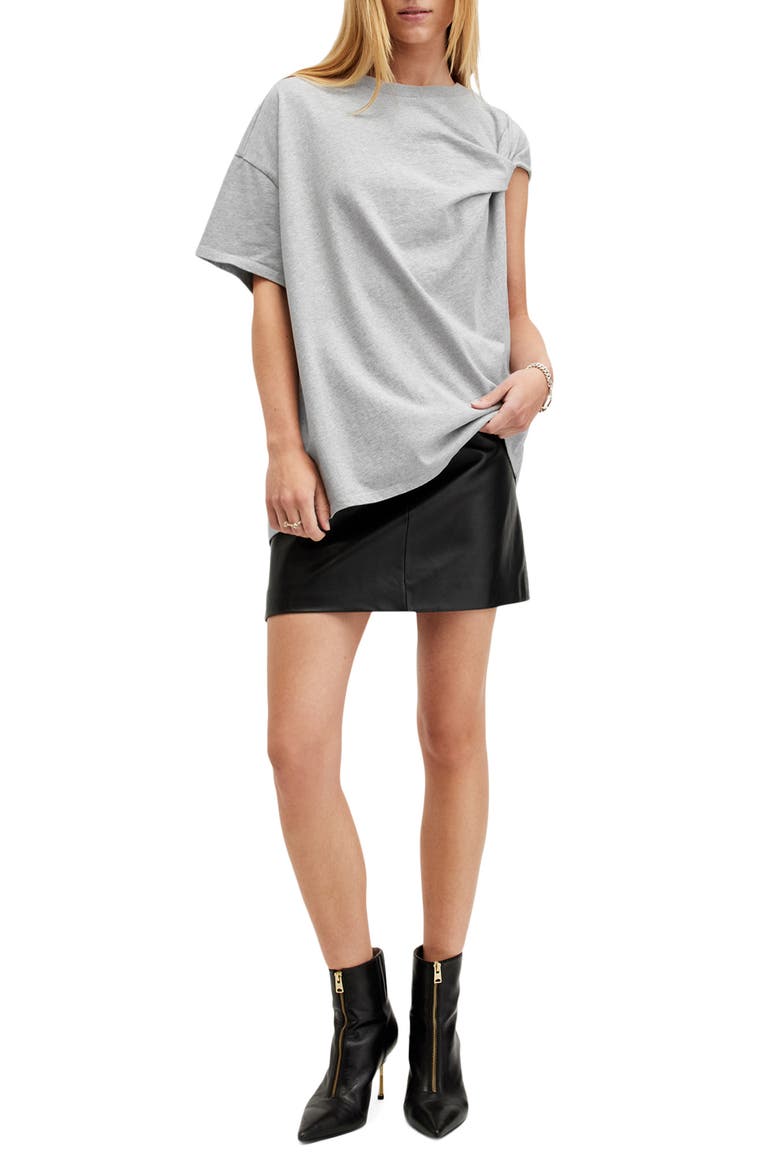 Onyx Twist Sleeve T-Shirt, Alternate, color, GREY MARL