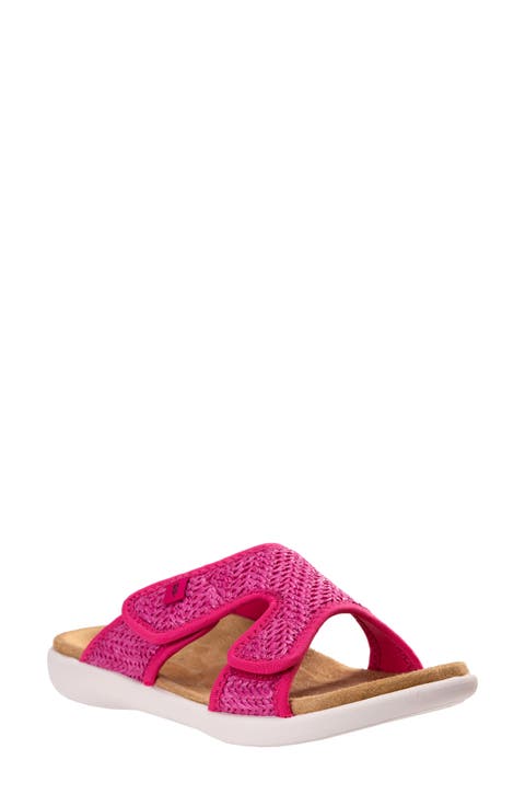 Kholo Raffia Slide Sandal (Women)