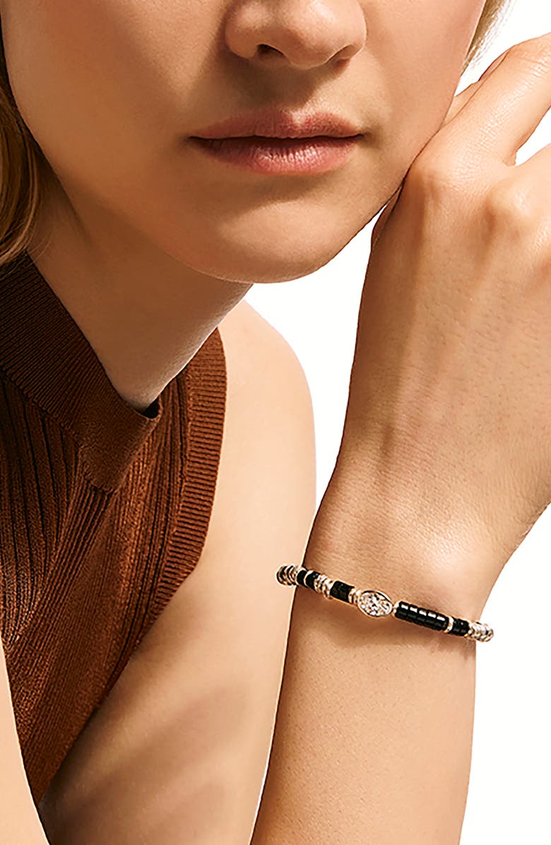 John Hardy Lovestruck<sup>™</sup> Heishi Lab Grown Diamond Bracelet, Alternate, color, Silver