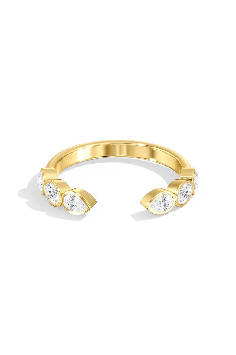 Open Multi Shape Bezel Lab Diamond Band in 14K, Main, color, Yellow Gold