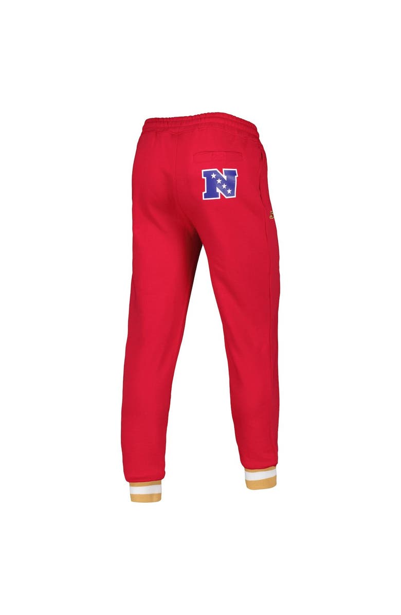 STARTER Men's Starter Scarlet San Francisco 49ers Blitz Fleece Jogger Pants, Alternate, color,