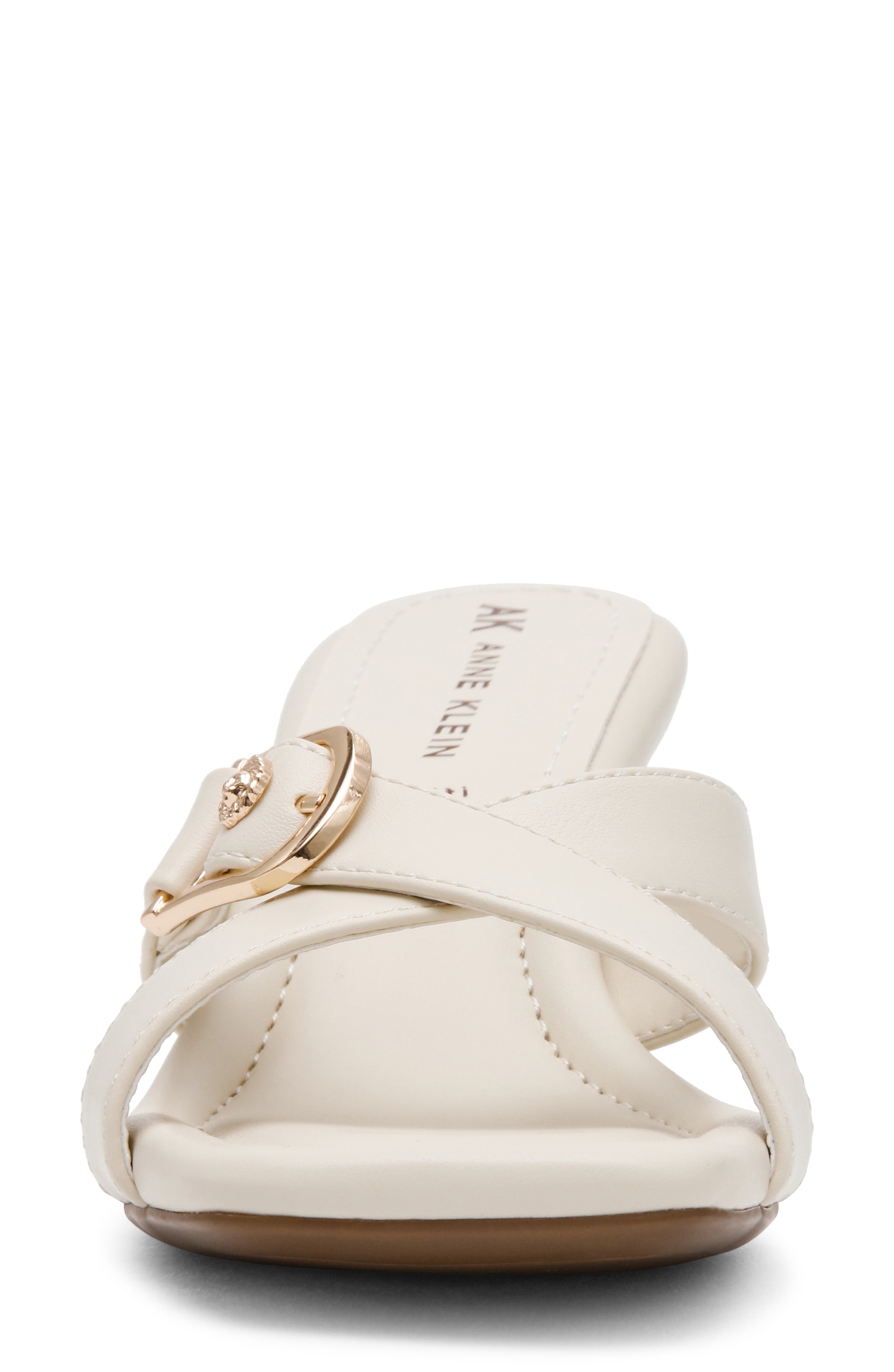 Anne Klein Jassie Slide Sandal, Alternate, color, Bone