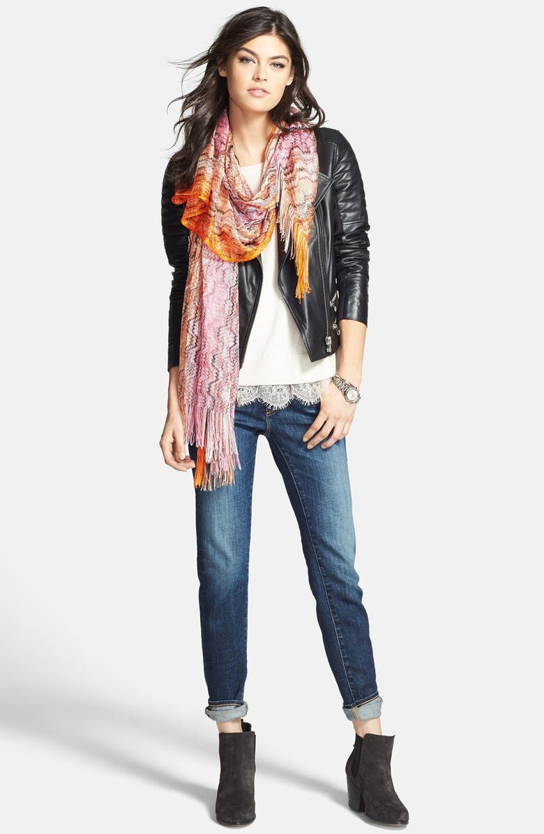 Trouvé Leather Moto Jacket, Alternate, color,