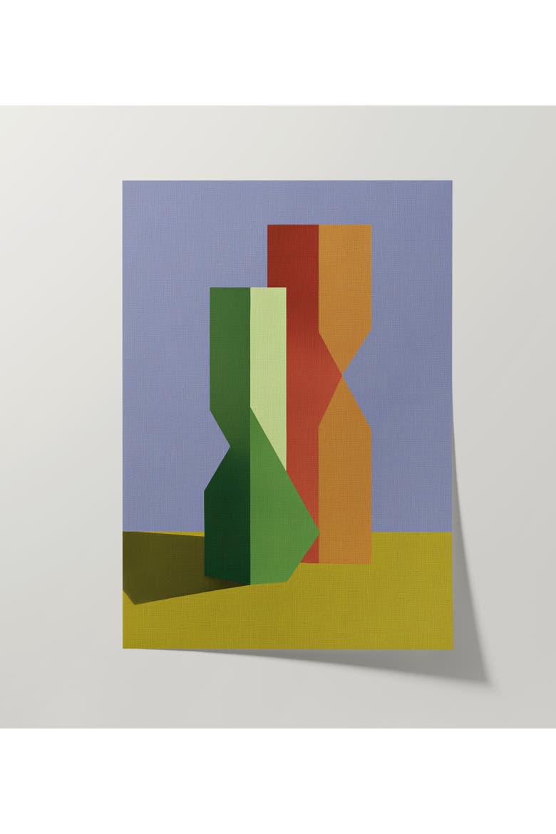 Form and Structure No. 03 Geometric Abstract Art Print, Alternate, color, Unframed - 30x40